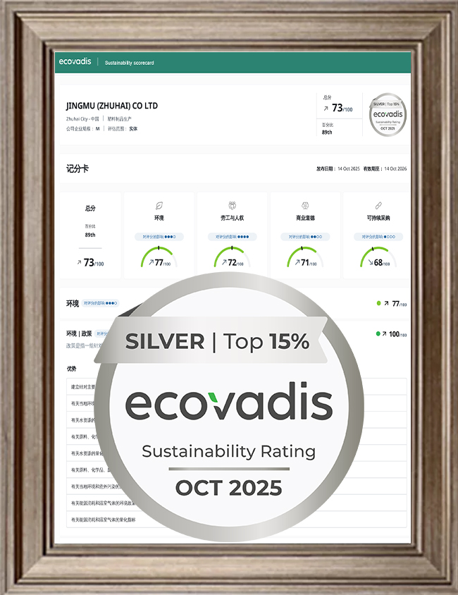 Zhuhai Jingmu Ranks Among The Top 11 Global Companies In EcoVadis Rankings Setting A New Benchmark For Sustainable Development In The Mold Industry