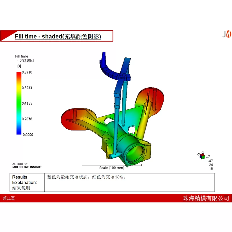 Injection Automotive Brake Mould Flow Analysis Picture