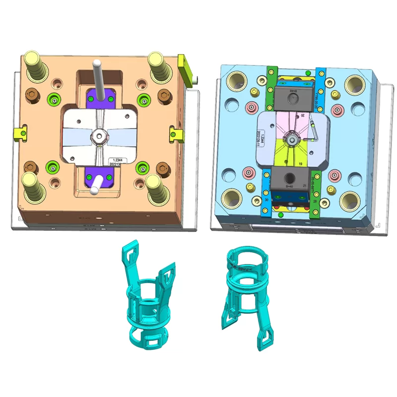 Automobile thermostat pump body plastic injection mold design