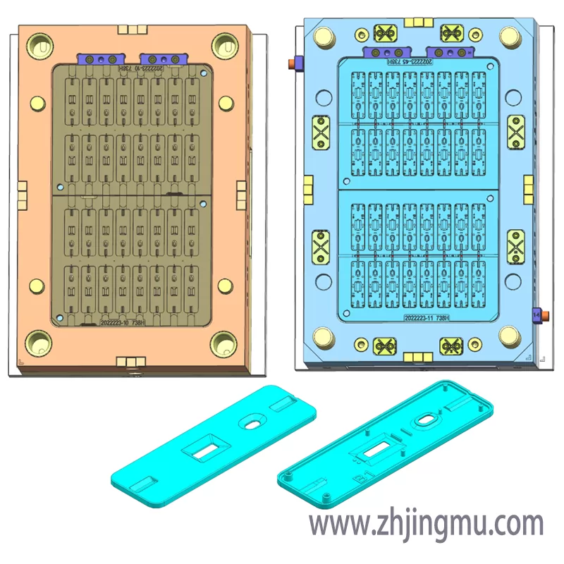 Injection mold design drawing of medical precision parts design de plástico