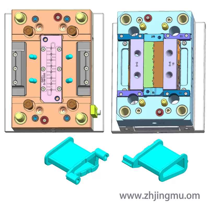 Injection mold design drawing of medical precision parts design de plástico