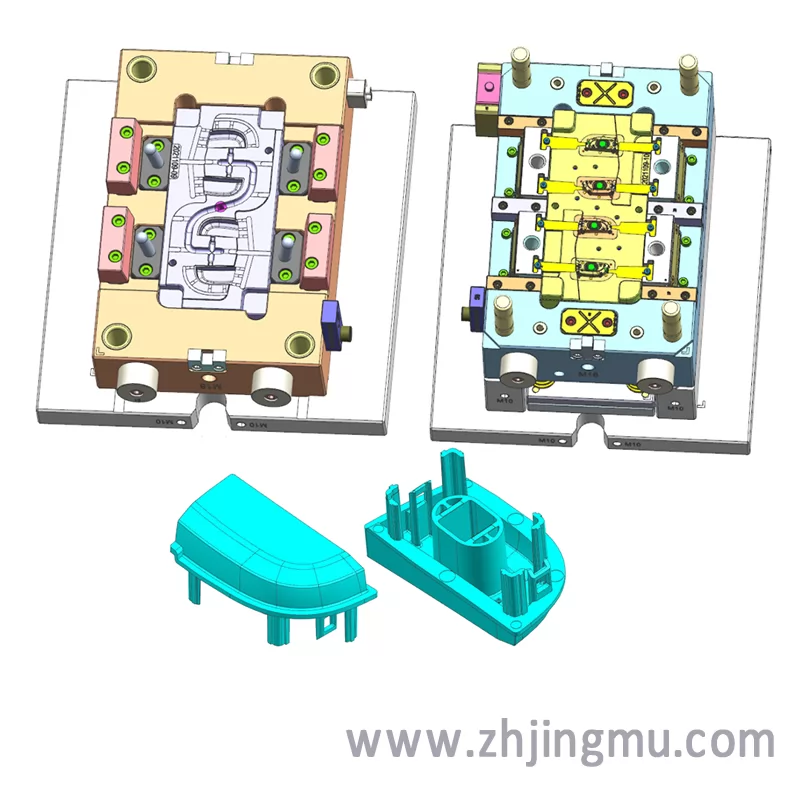 Auto parts plastic mold Kunststoffform design drawing