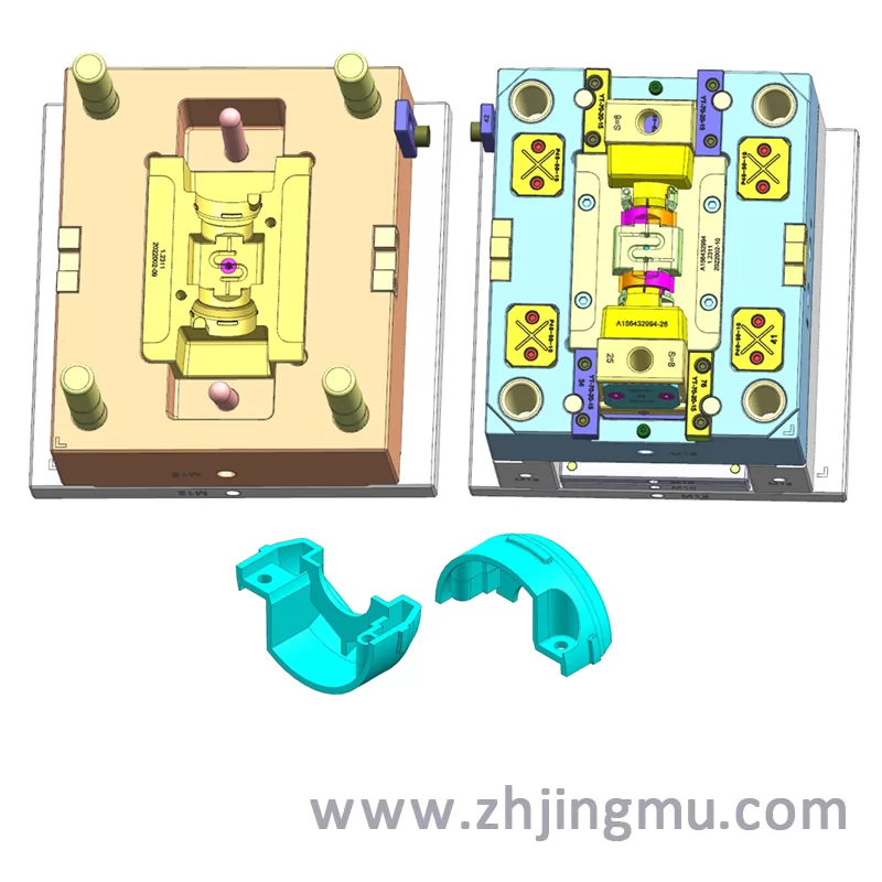 Plastic mold design drawing of injection molding electrical shell mold agricultural machinery equipment