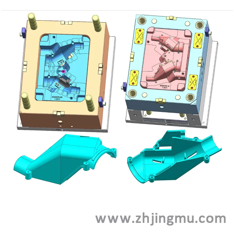 Design drawing of plastic injection mold for agricultural machinery plastic parts and electrical appliances