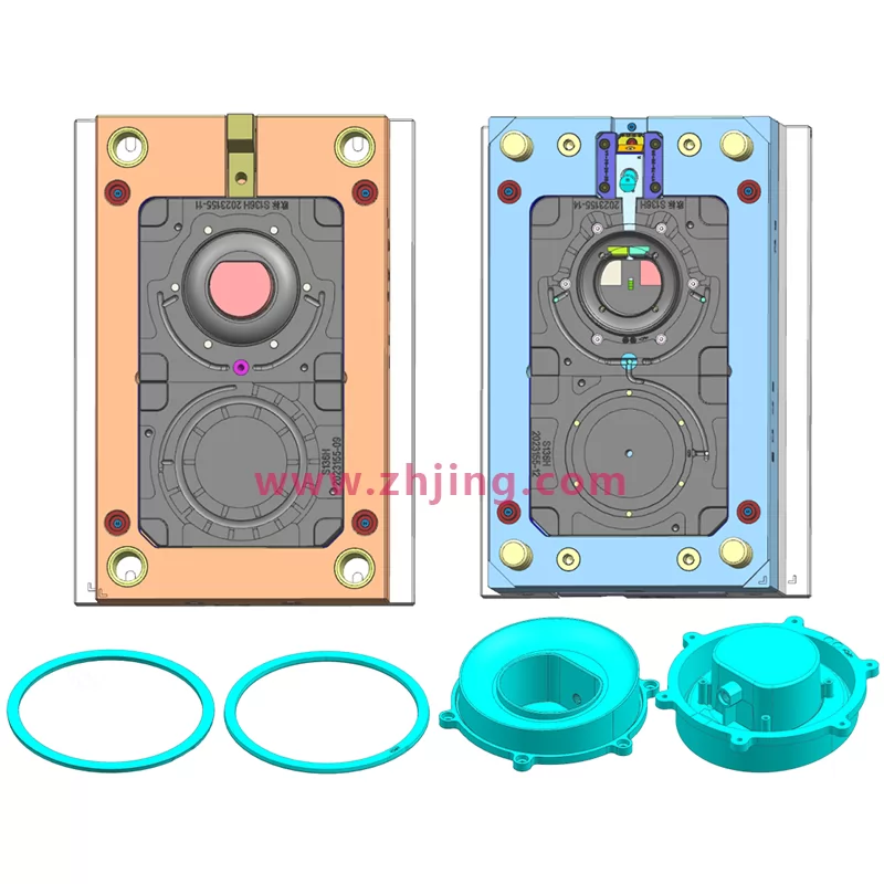 Plastic ring round plastic injection mold design drawing