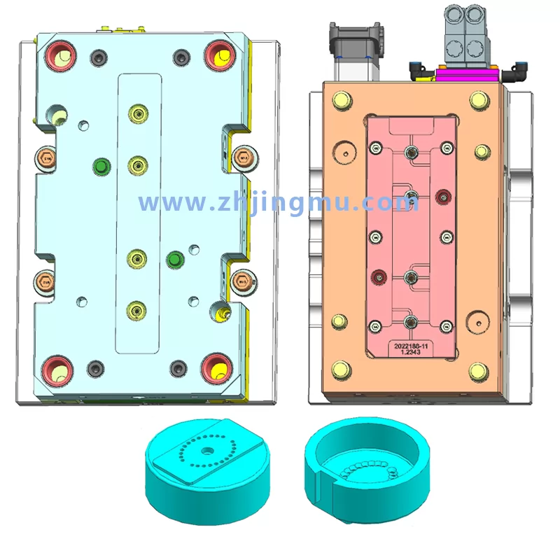 dot matrix print head plastic part mold Design drawing